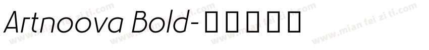 Artnoova Bold字体转换